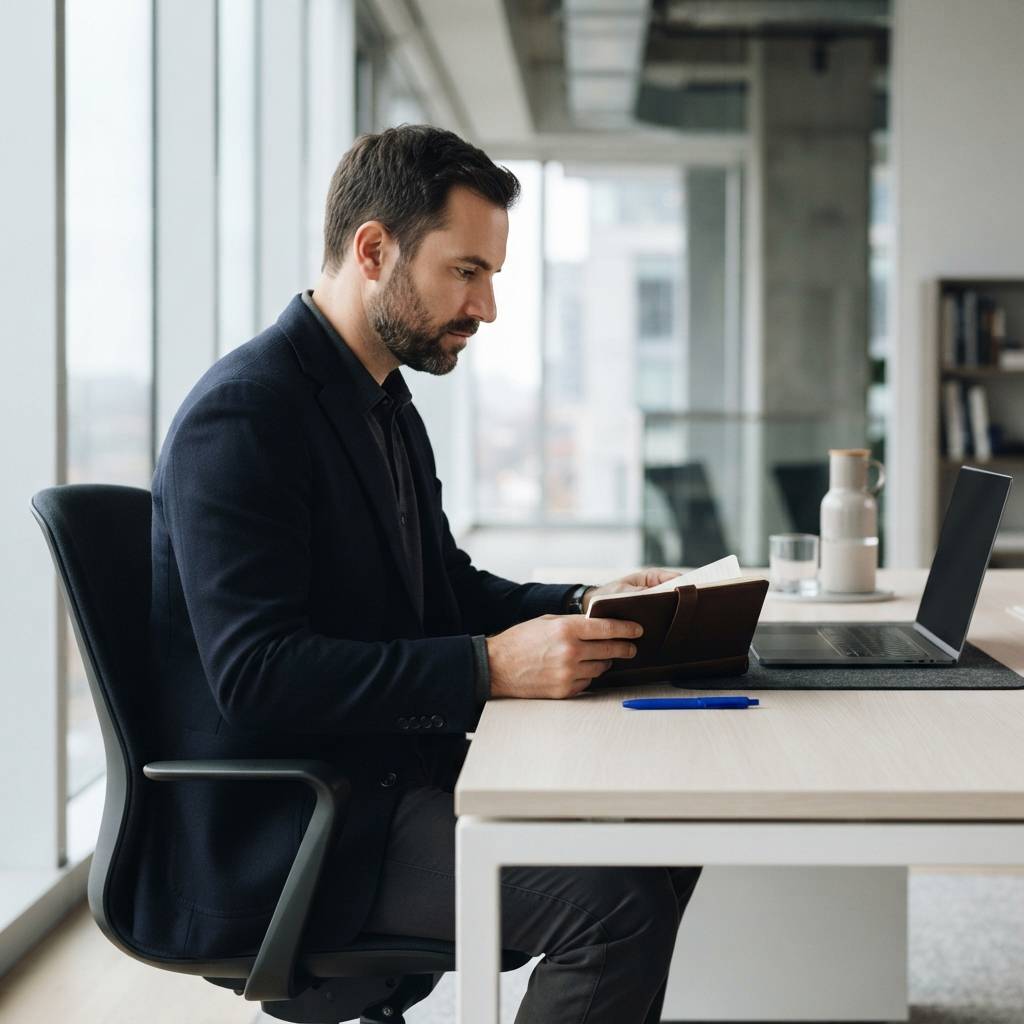 Professional SaaS leader contemplating business strategy