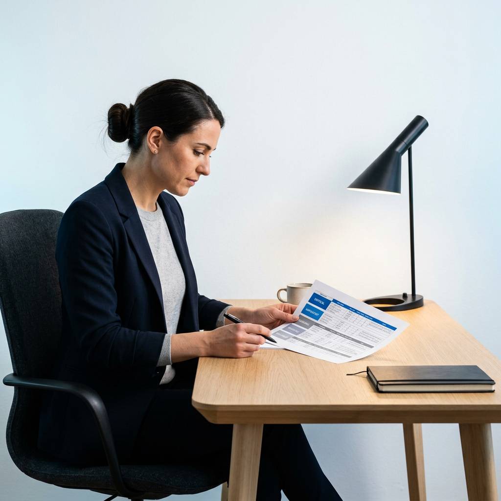 Founder reviewing prioritized SEO ranking factor tiers