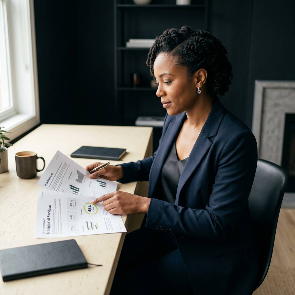 Marketing leader evaluating AI services strategy