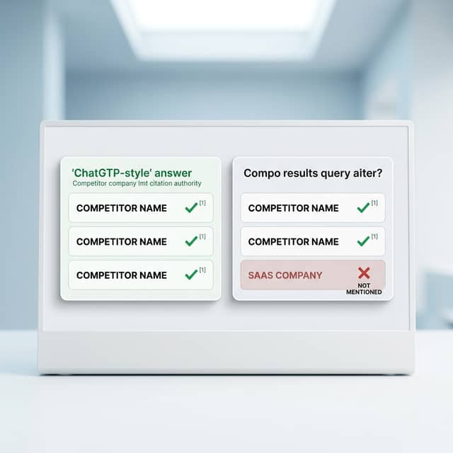 AI answer engine citation comparison dashboard
