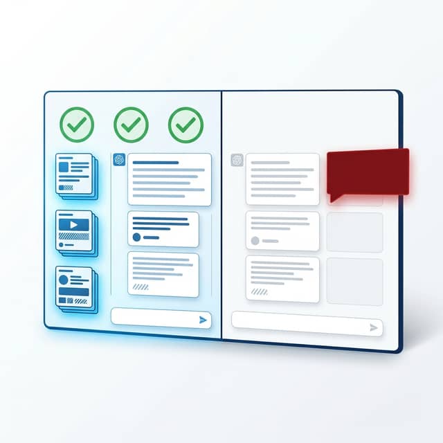 AI citation gap comparison dashboard